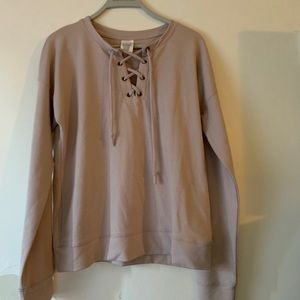 light brown sweatshirt